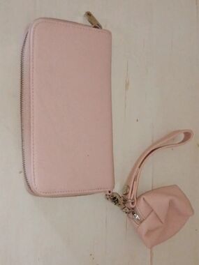 31 All About The Benjamin's Wallet Set With Wristlet and Pouch Bag Rose Blush